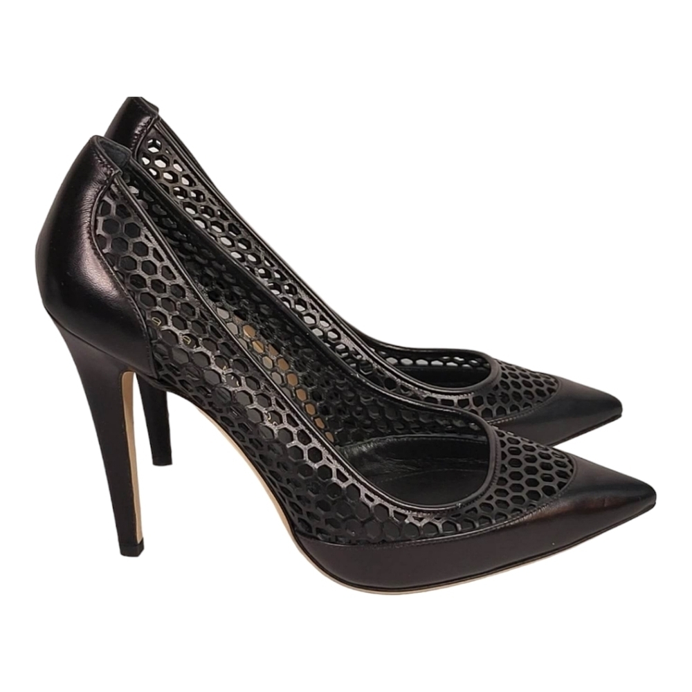 TAMARA‎ MELON TEASE MESH POINT-TOE PUMPS SZ 37.5 NEW